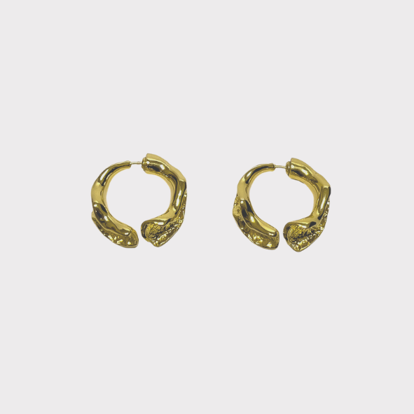 Amaila Gold Front/Back Earrings