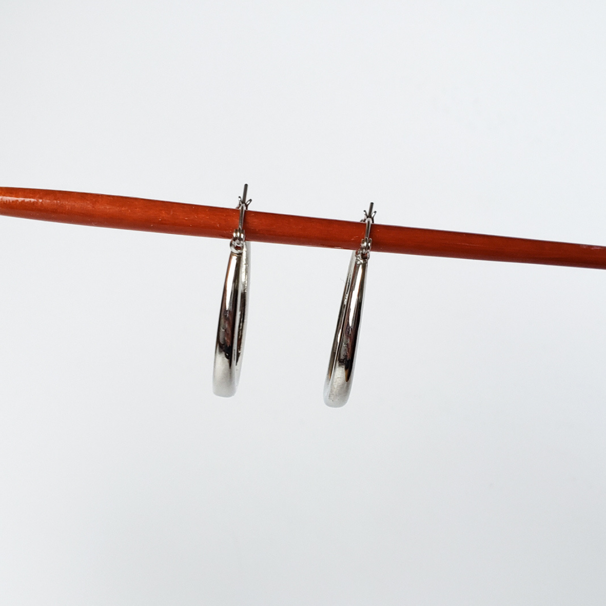 Silver Anna Hoops