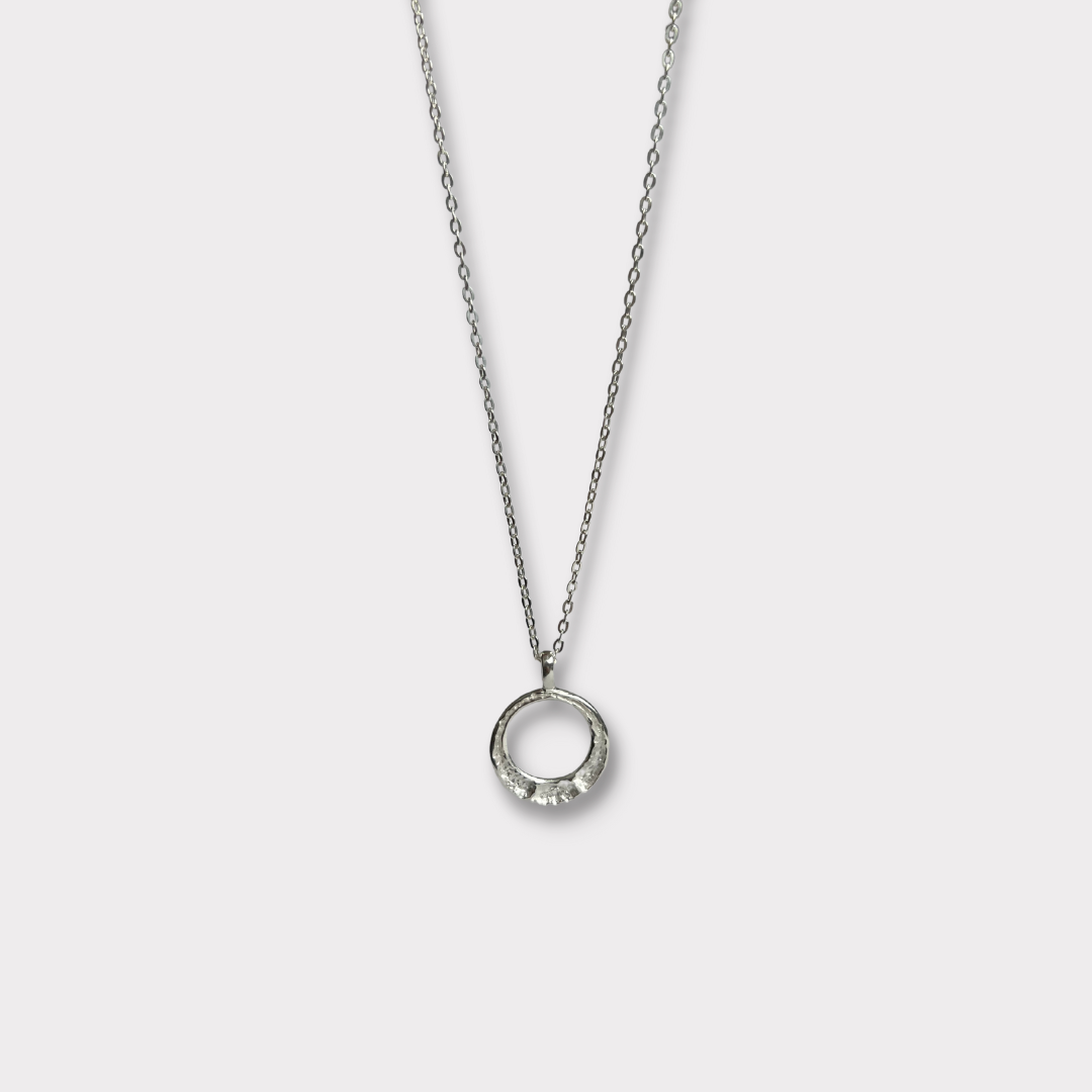 Silver Amalia Organic Pendant