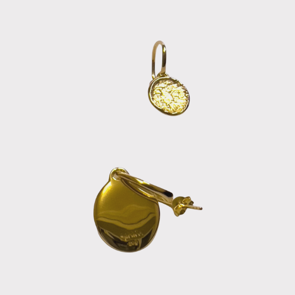 Amalia Gold Charm Hoops