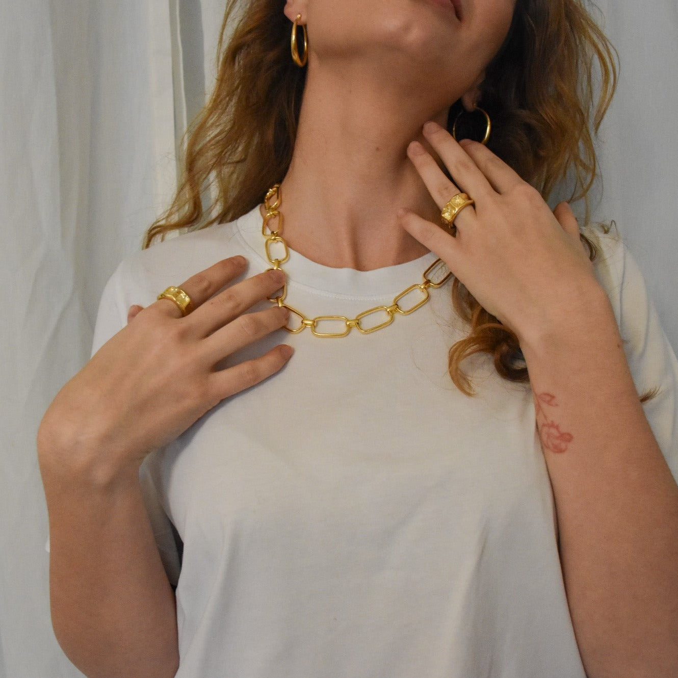 Melissa Gold Square Necklace